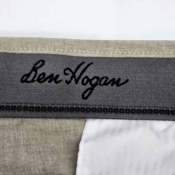 Ben Hogan Golf Shorts Men's 42 Khaki Flat Front Stretch Waist 10" Inseam - Picture 5 of 7